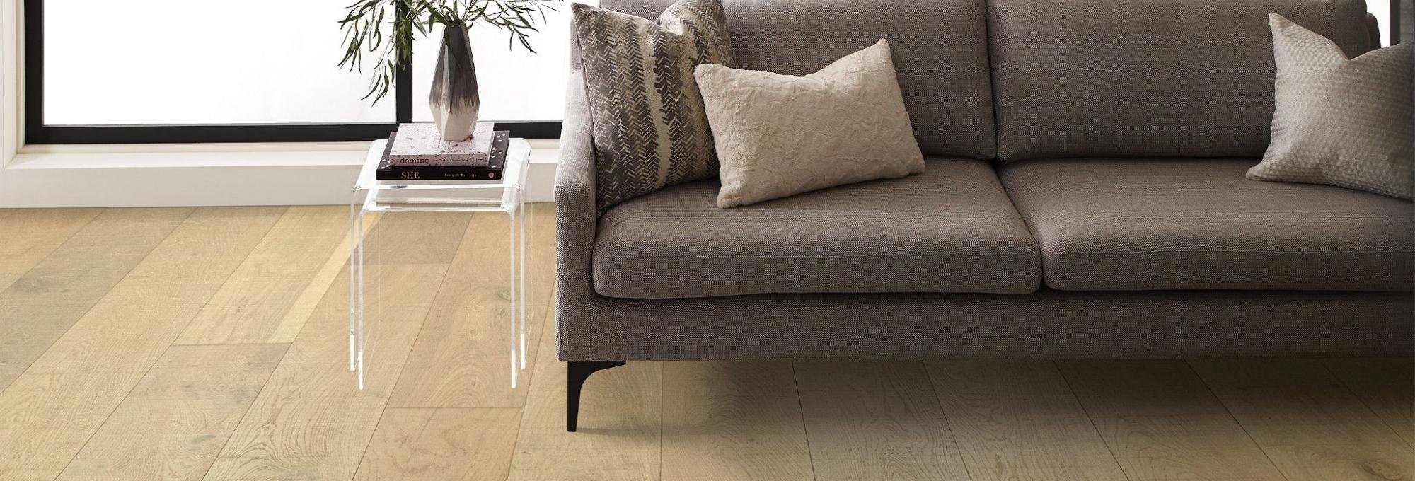 hardwood floor living room - J&J Carpets LLC in GA