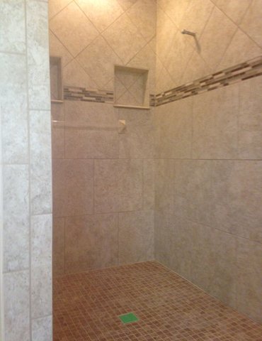 tile installation example from J&J Carpets LLC in GA